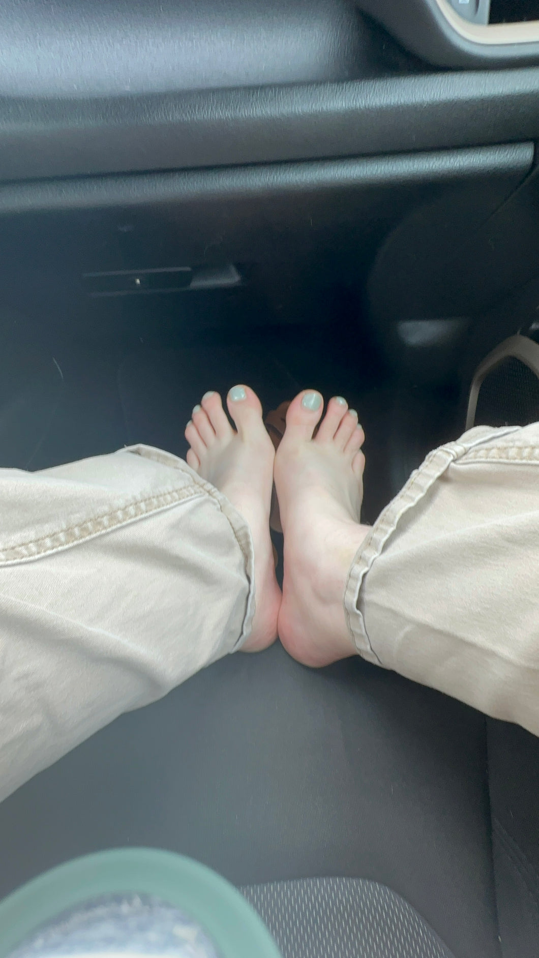 feet in floor of car photoset